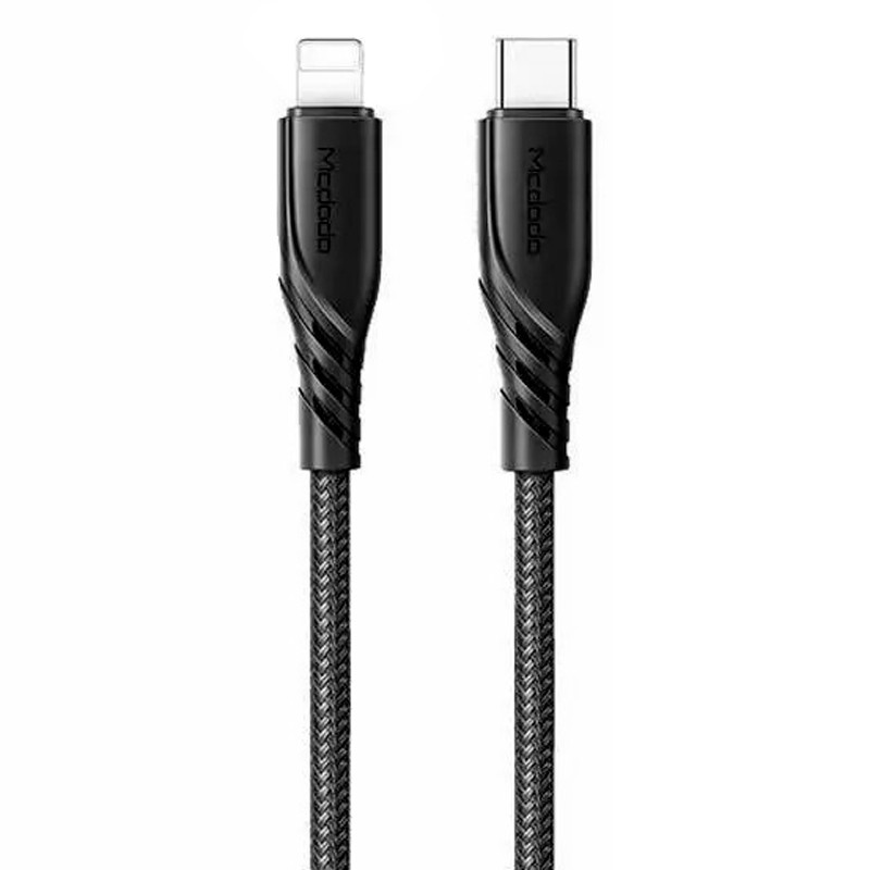 شارژر دیواری فست شارژ Mcdodo CH-1952 2Port 3A QC3.0 PD 20W + کابل آیفونی