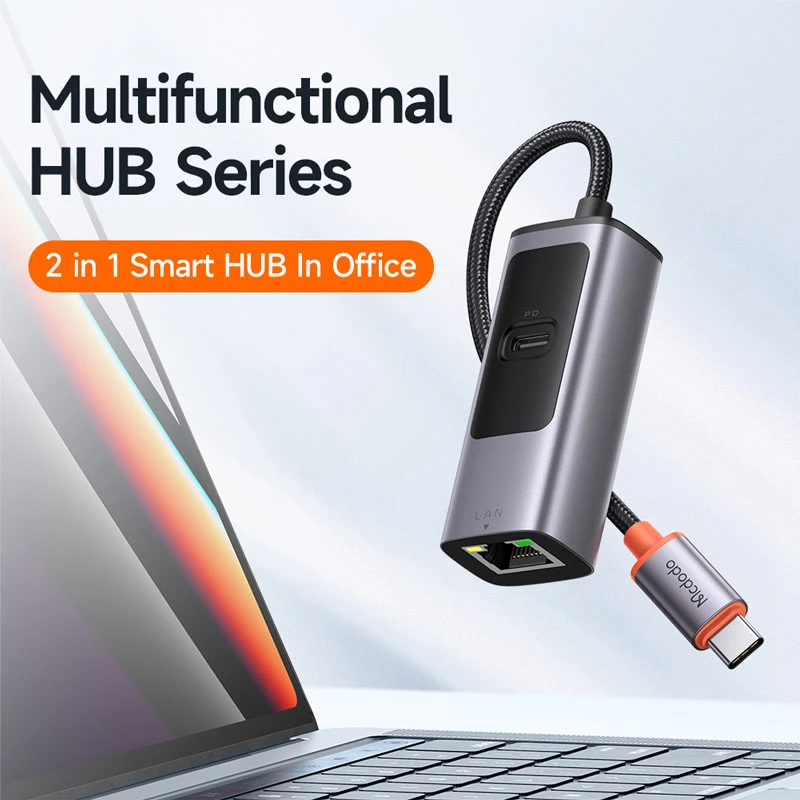 تبدیل Type-C به LAN / Type-C مک دودو HU-0680