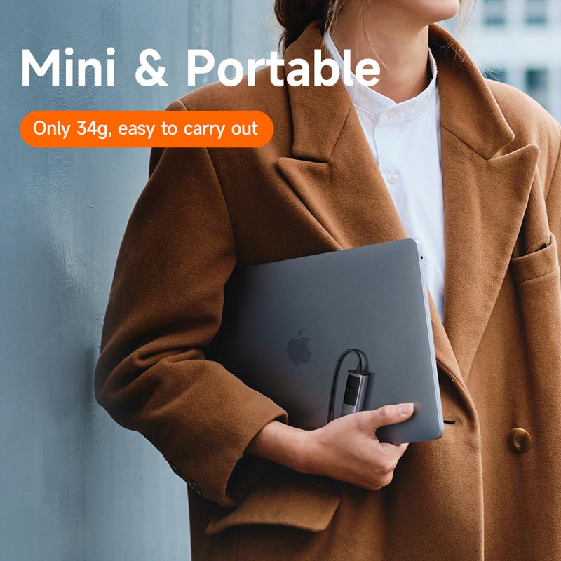 تبدیل شبکه Mcdodo HU-0680 Type-C To LAN / Type-C PD 100W