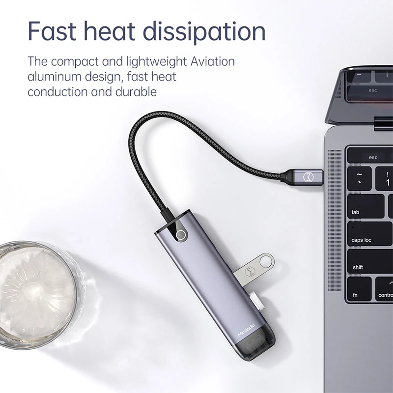 هاب Mcdodo HU-7750 USB 3.0/HDMI/Type-C PD To Type-C