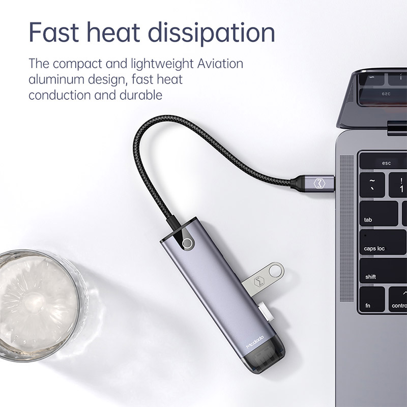 هاب Mcdodo HU-7750 USB 3.0/HDMI/Type-C PD To Type-C