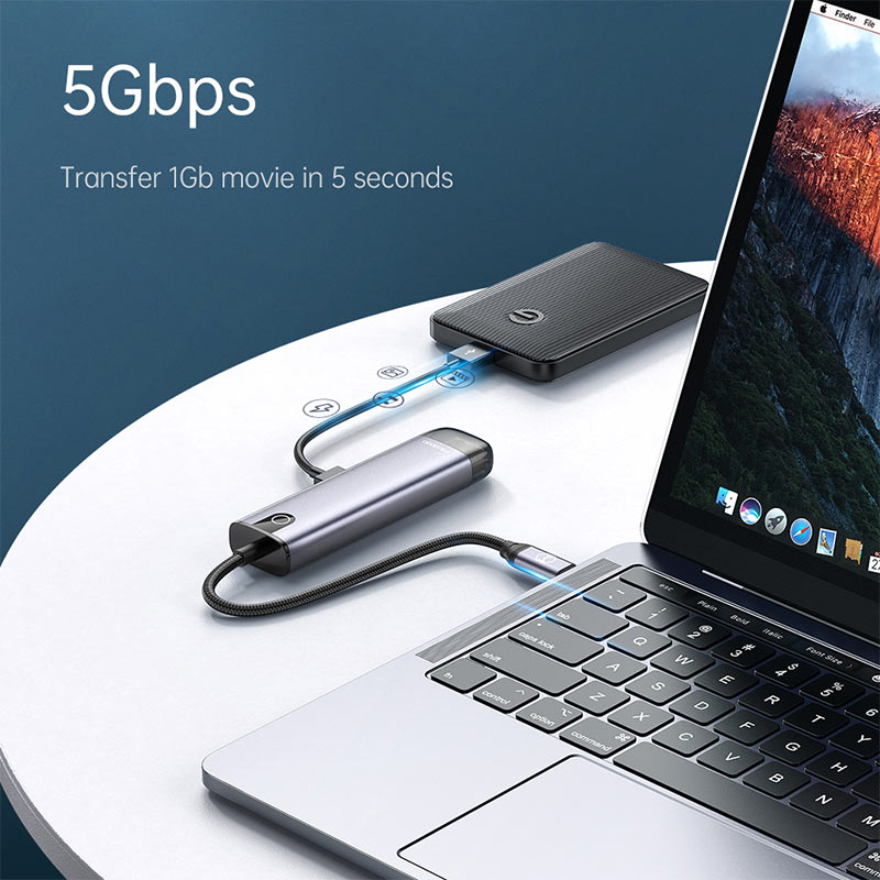 هاب Mcdodo HU-7750 USB 3.0/HDMI/Type-C PD To Type-C