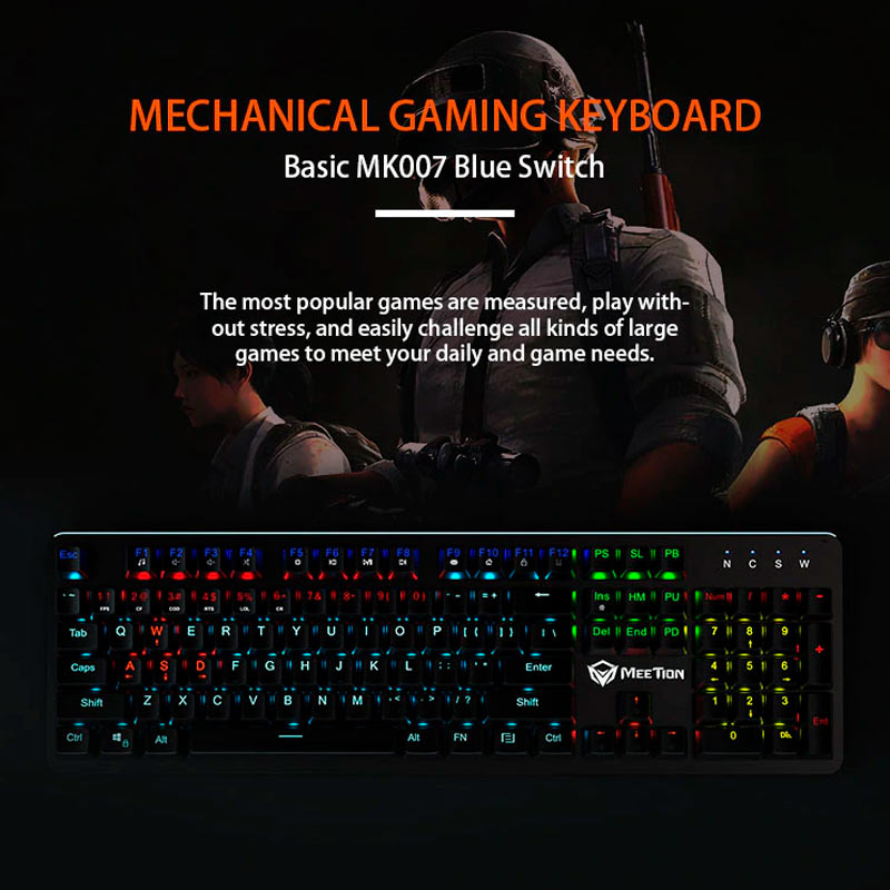 کیبورد گیمینگ میشن MK007