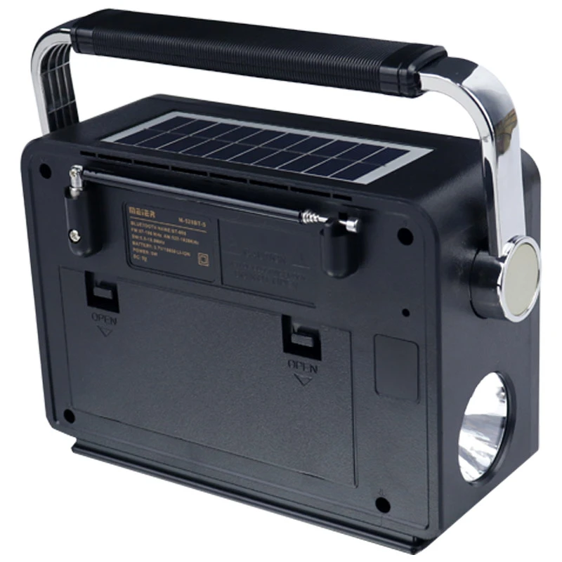 رادیو اسپیکر بلوتوثی رم و فلش خور خورشیدی Meier M-528BT-S