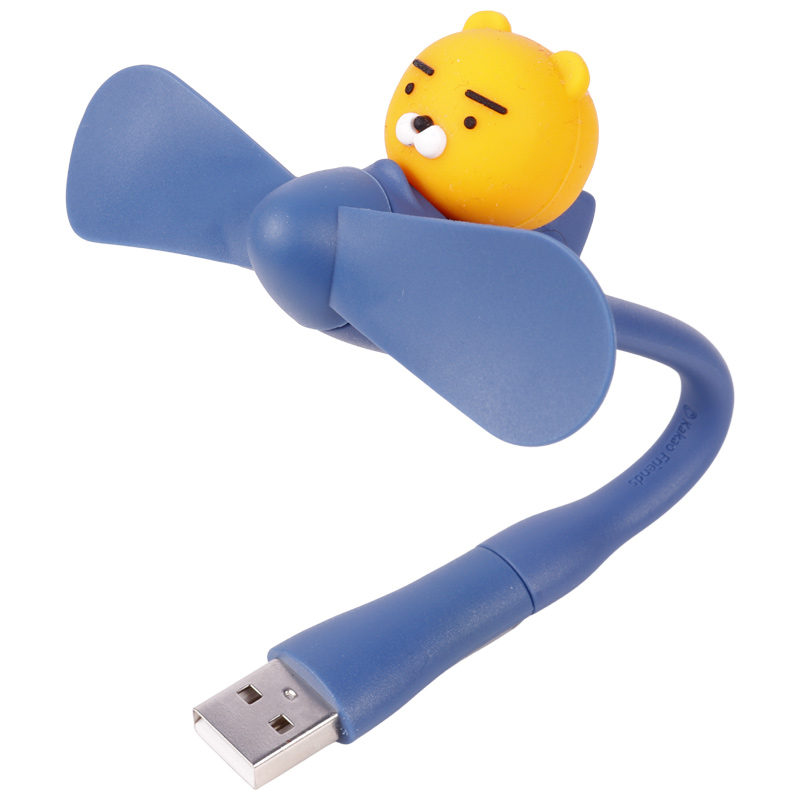 پنکه همراه عروسکی Micro USB + تبدیل USB