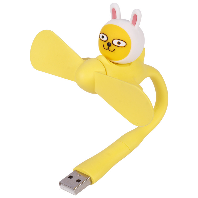 پنکه همراه عروسکی Micro USB + تبدیل USB