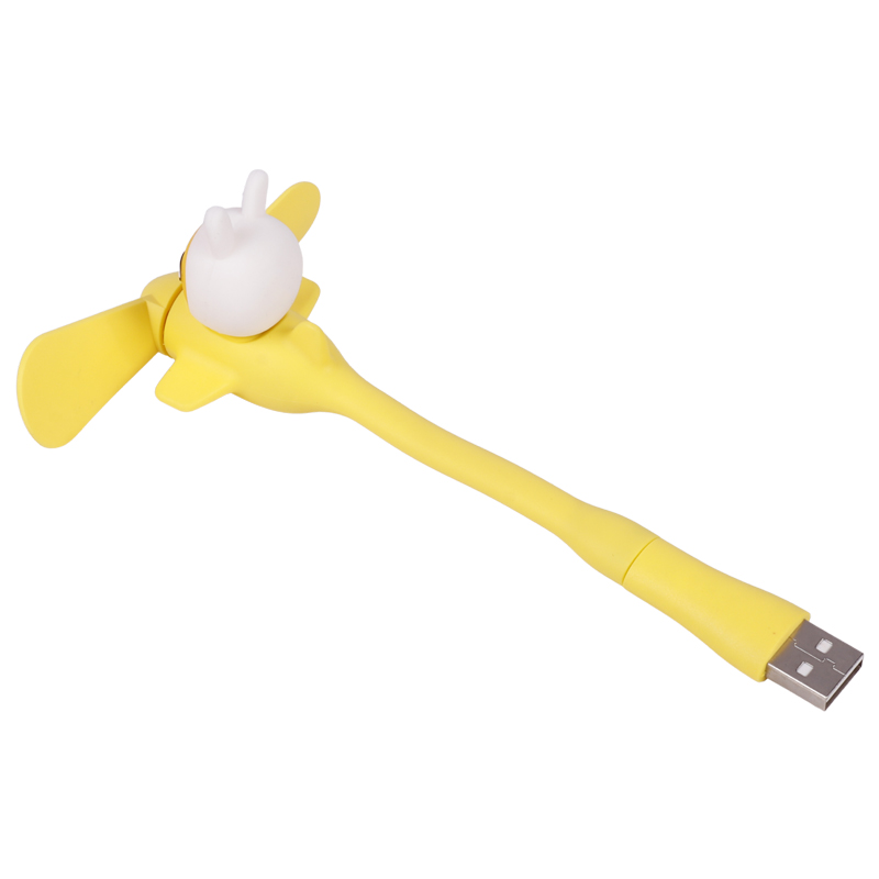 پنکه همراه عروسکی Micro USB + تبدیل USB