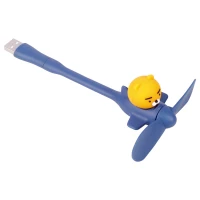 پنکه همراه عروسکی Micro USB + تبدیل USB