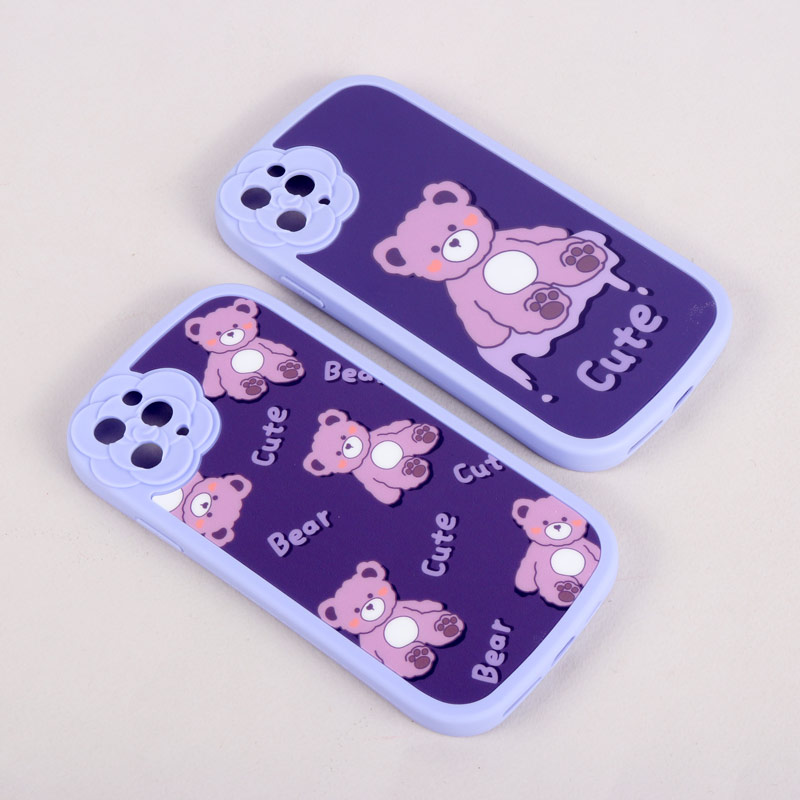 قاب فانتزی Cute Bear محافظ لنزدار iPhone 11 Pro Max