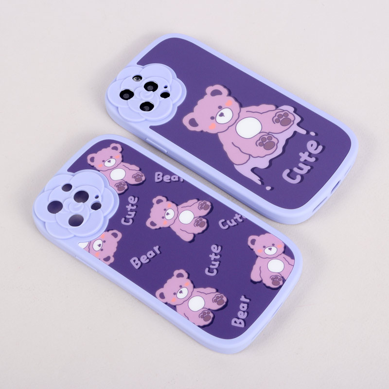 قاب فانتزی Cute Bear محافظ لنزدار iPhone 12 Pro Max