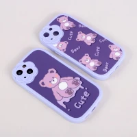 قاب فانتزی Cute Bear محافظ لنزدار iPhone 13