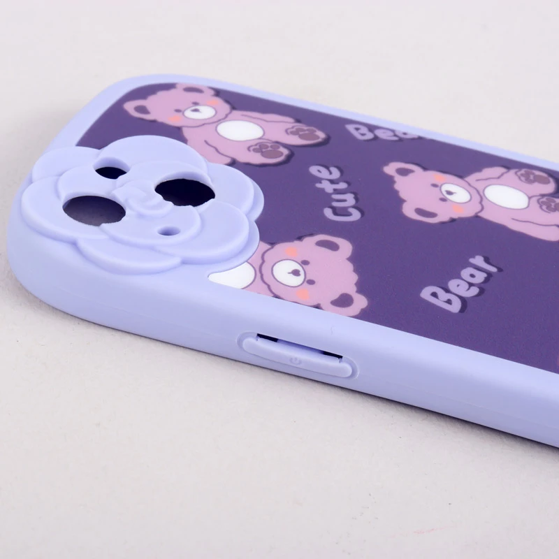 قاب فانتزی Cute Bear محافظ لنزدار iPhone 13