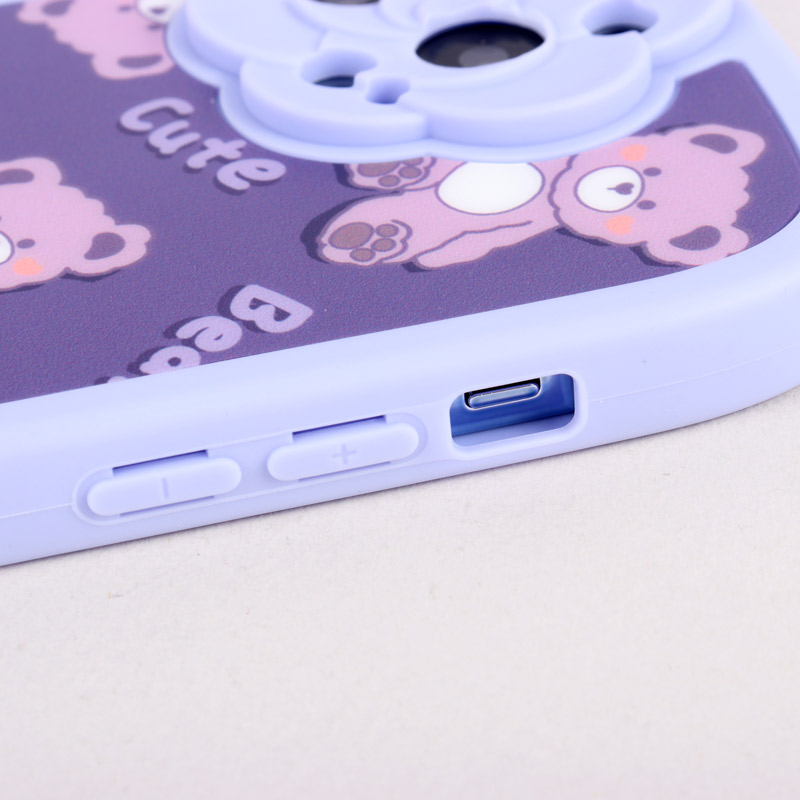 قاب فانتزی Cute Bear محافظ لنزدار iPhone 13 Pro