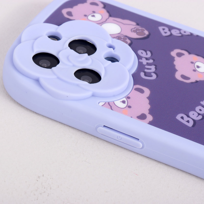 قاب فانتزی Cute Bear محافظ لنزدار iPhone 13 Pro