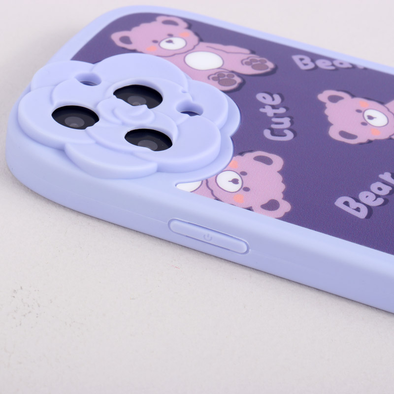 قاب فانتزی Cute Bear محافظ لنزدار iPhone 13 Pro Max