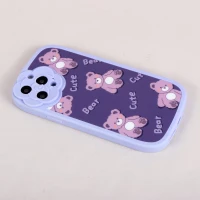 قاب فانتزی Cute Bear محافظ لنزدار iPhone 13 Pro Max