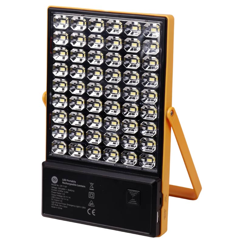 پروژکتور سیار شارژی و پاوربانک 4000 خورشیدی DP.LED Light DP-7167