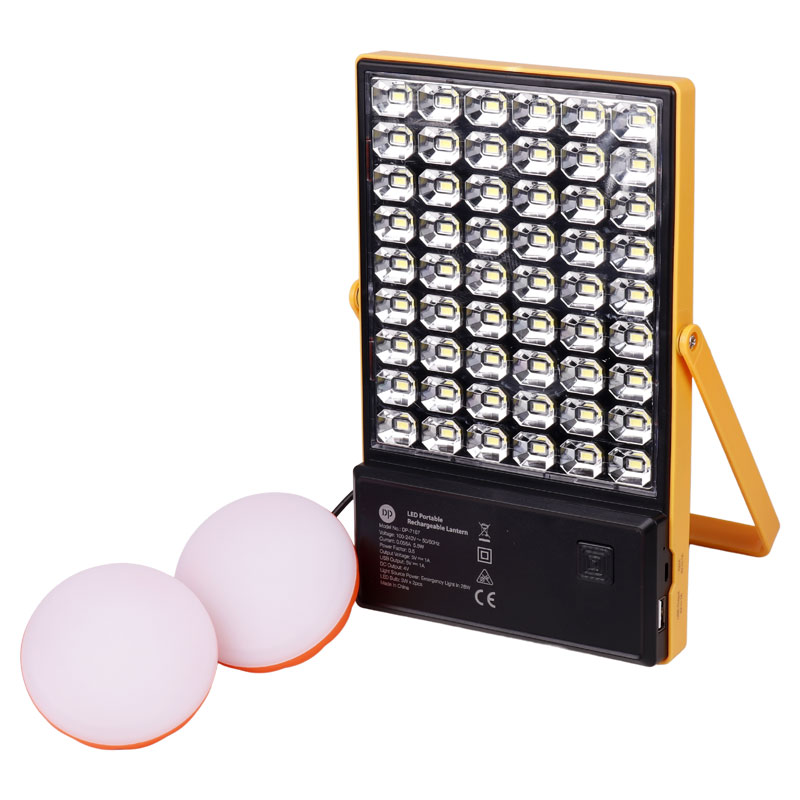 پروژکتور سیار شارژی و پاوربانک 4000 خورشیدی DP.LED Light DP-7167