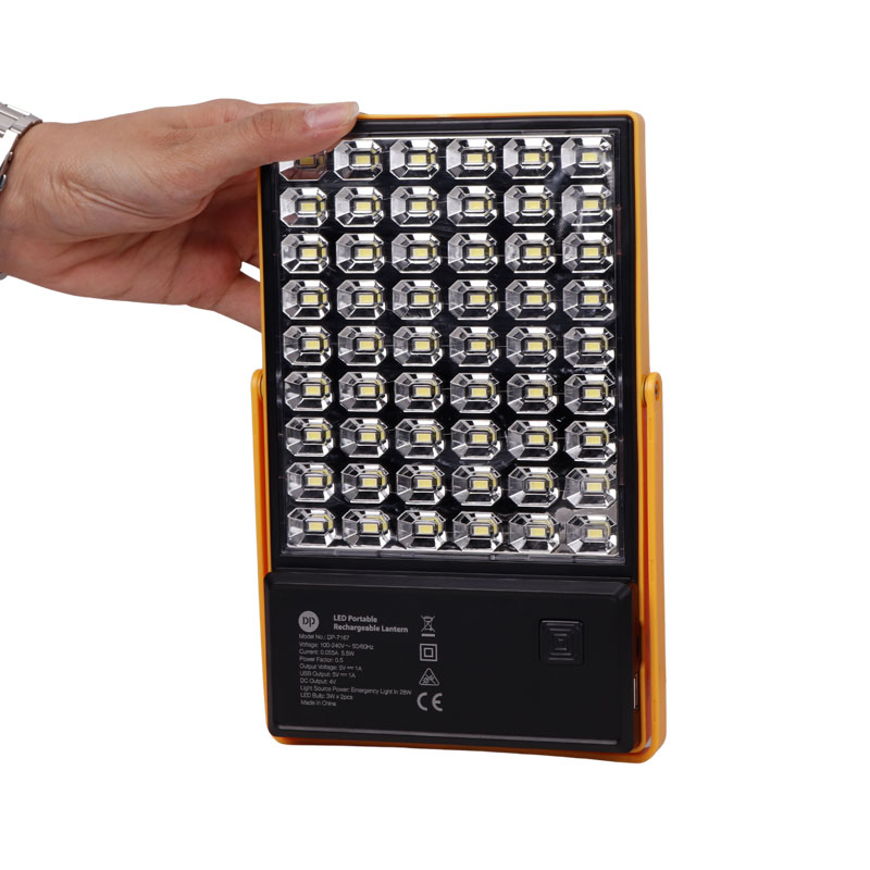 پروژکتور سیار شارژی و پاوربانک 4000 خورشیدی DP.LED Light DP-7167