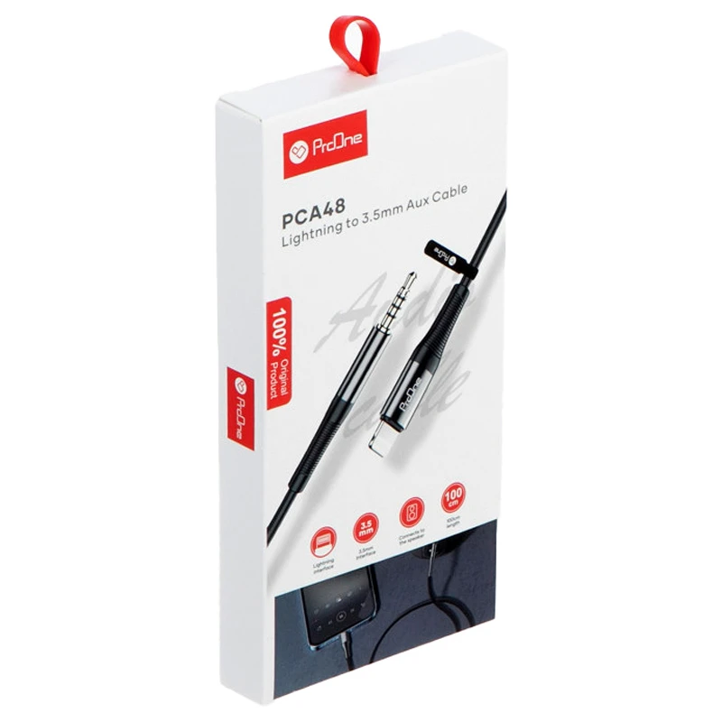 کابل تبدیل Lightning به AUX پرووان PCA48 طول 1 متر