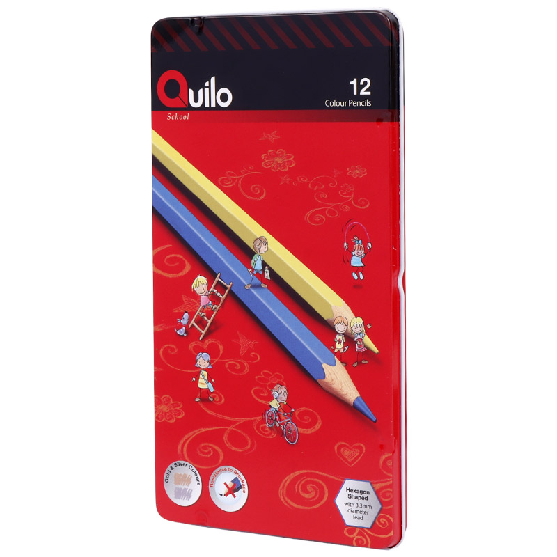مداد رنگی 12 رنگ کوییلو Quilo