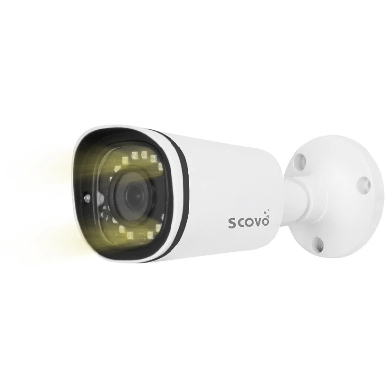 دوربین مداربسته تحت شبکه SCOVO SC-IP-618R 4MP Warm Light