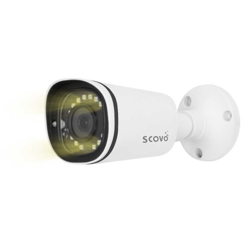 دوربین مداربسته تحت شبکه SCOVO SC-IP-618R 4MP Warm Light
