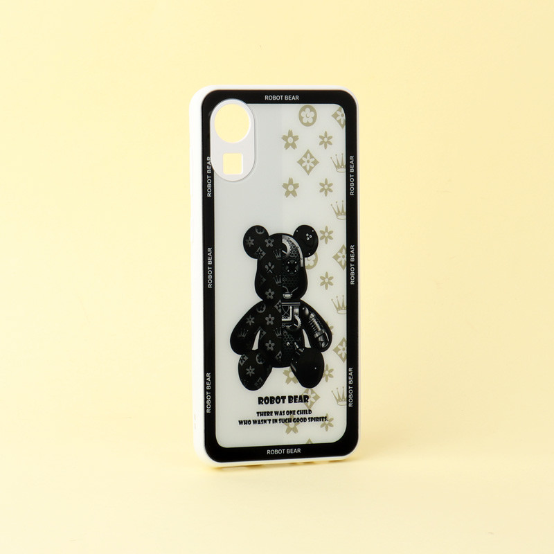 قاب پشت گلسی Robot Bear محافظ لنزدار Samsung Galaxy A03 Core