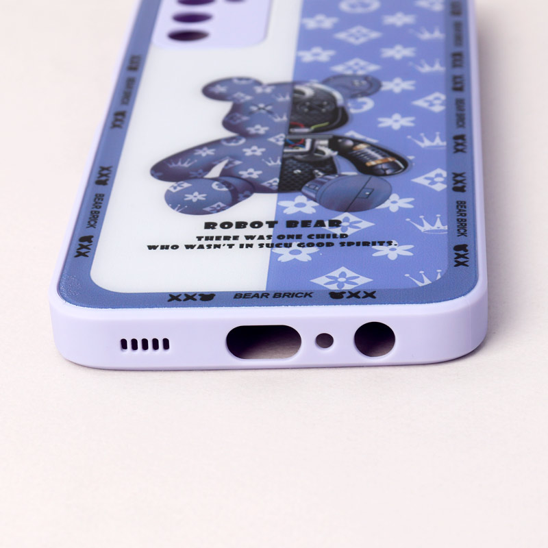 قاب پشت گلسی Robot Bear محافظ لنزدار Samsung Galaxy A03s / A02s