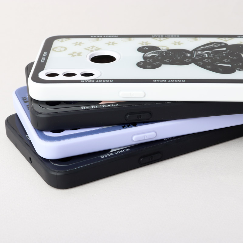 قاب پشت گلسی Robot Bear محافظ لنزدار Samsung Galaxy A10s