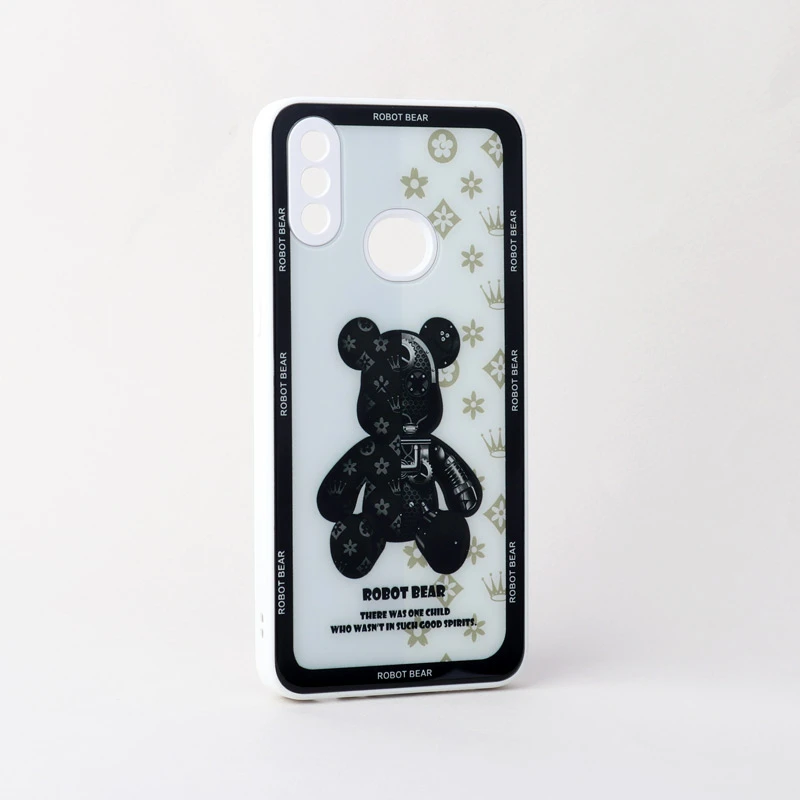 قاب پشت گلسی Robot Bear محافظ لنزدار Samsung Galaxy A10s