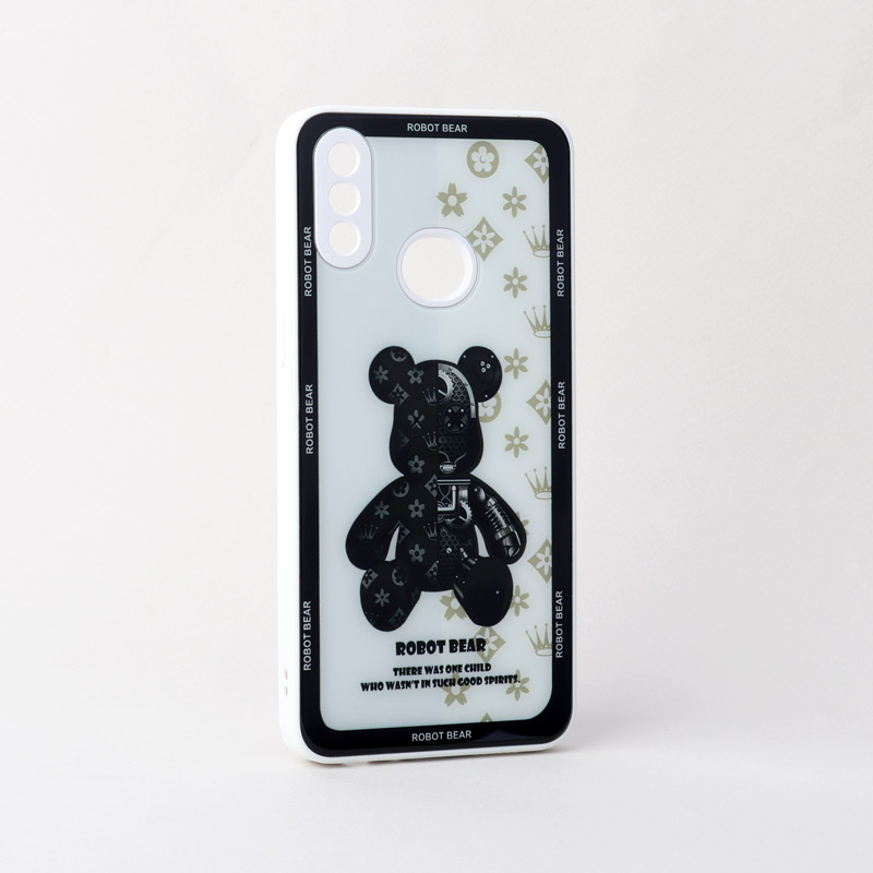 قاب پشت گلسی Robot Bear محافظ لنزدار Samsung Galaxy A10s