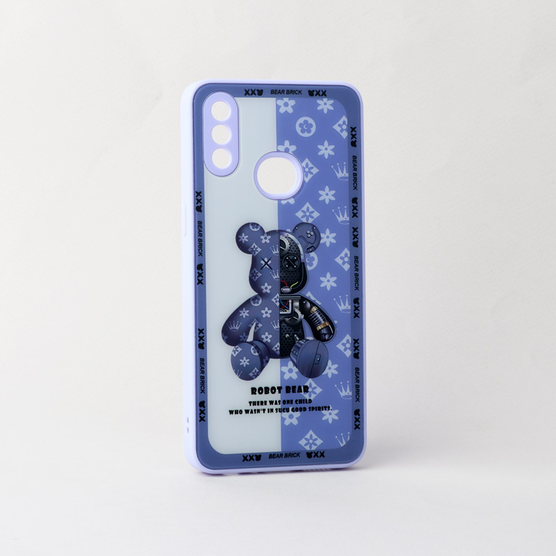 قاب پشت گلسی Robot Bear محافظ لنزدار Samsung Galaxy A10s