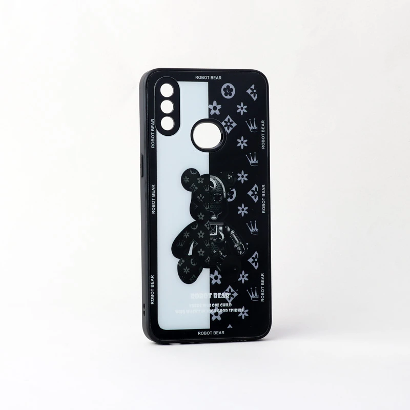 قاب پشت گلسی Robot Bear محافظ لنزدار Samsung Galaxy A10s