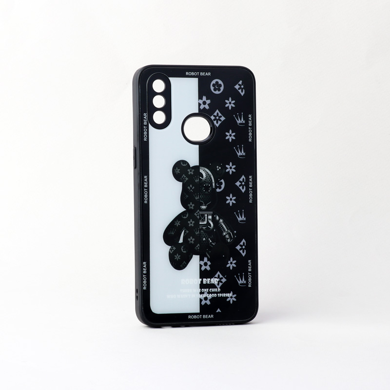 قاب پشت گلسی Robot Bear محافظ لنزدار Samsung Galaxy A10s