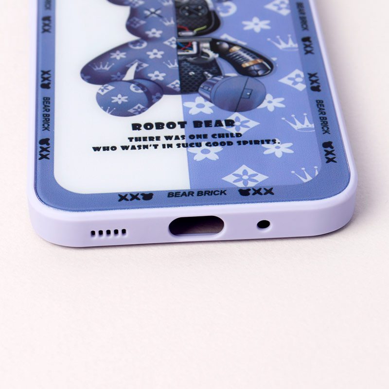 قاب پشت گلسی Robot Bear محافظ لنزدار Samsung Galaxy A11