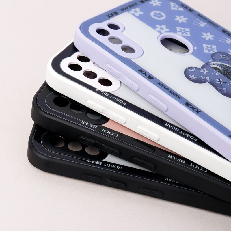 قاب پشت گلسی Robot Bear محافظ لنزدار Samsung Galaxy A11