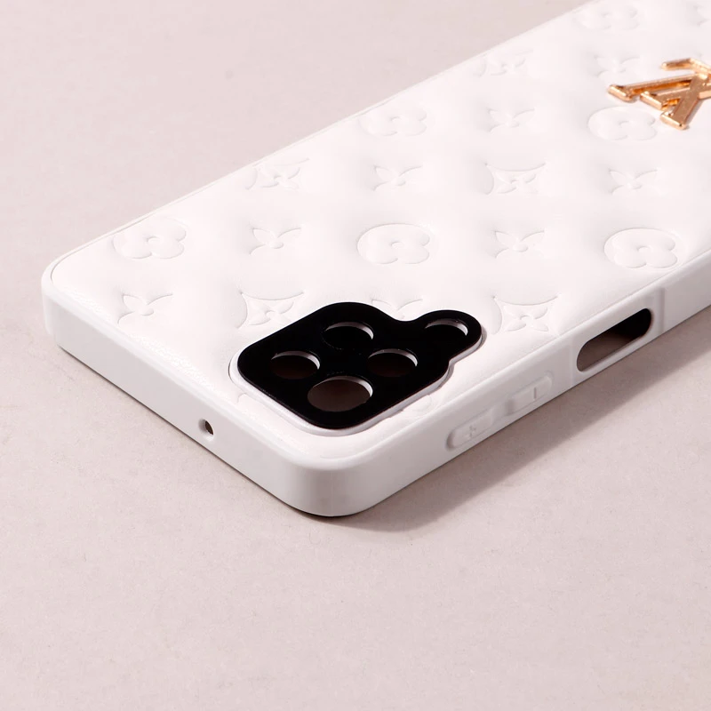 قاب پافر چرمی LV محافظ لنزدار Samsung Galaxy A12