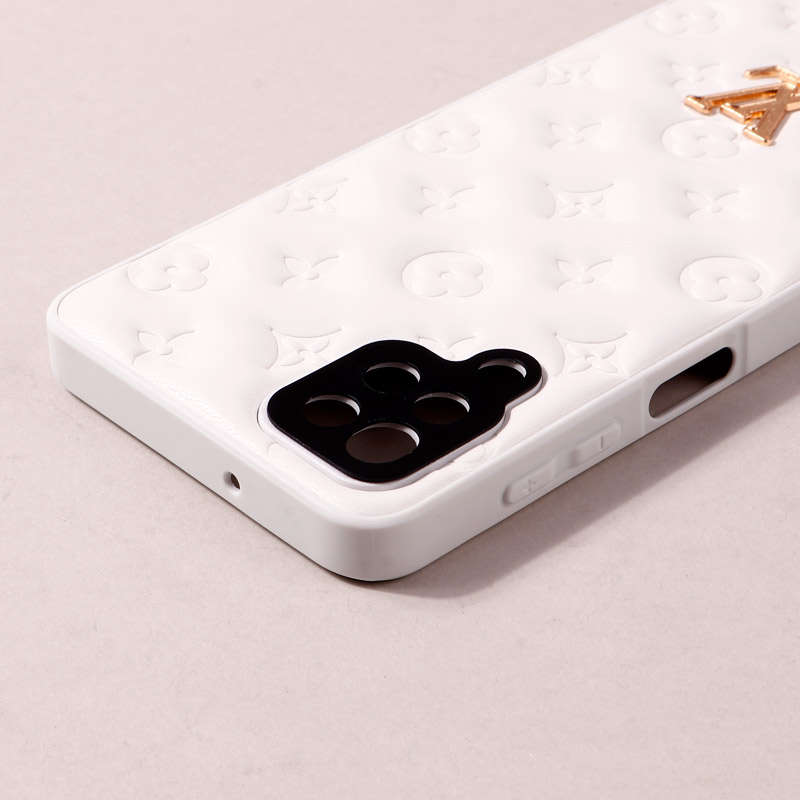 قاب پافر چرمی LV محافظ لنزدار Samsung Galaxy A12