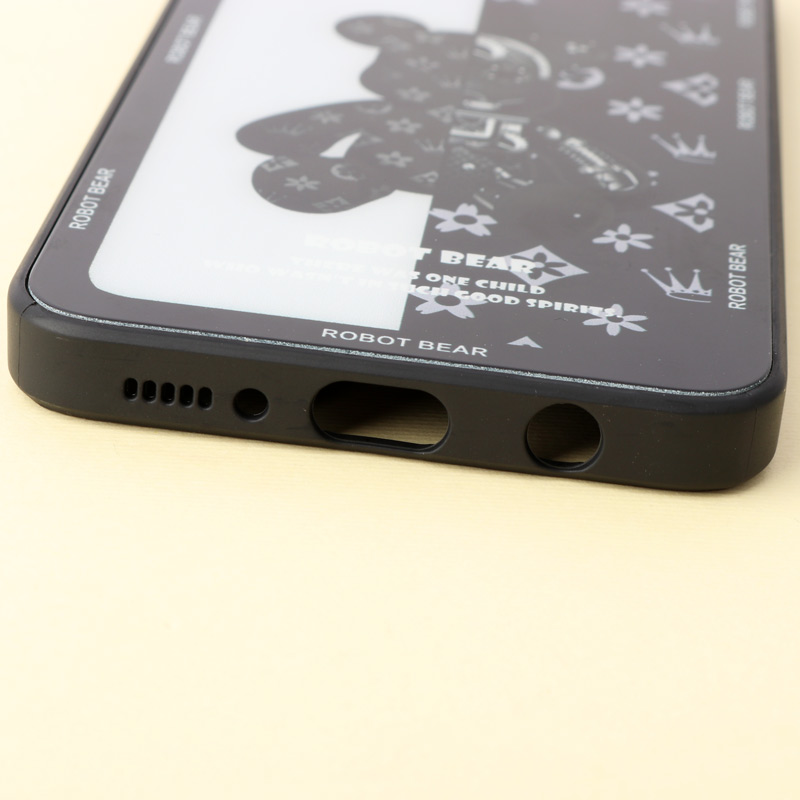 قاب پشت گلسی Robot Bear محافظ لنزدار Samsung Galaxy A20 / A30