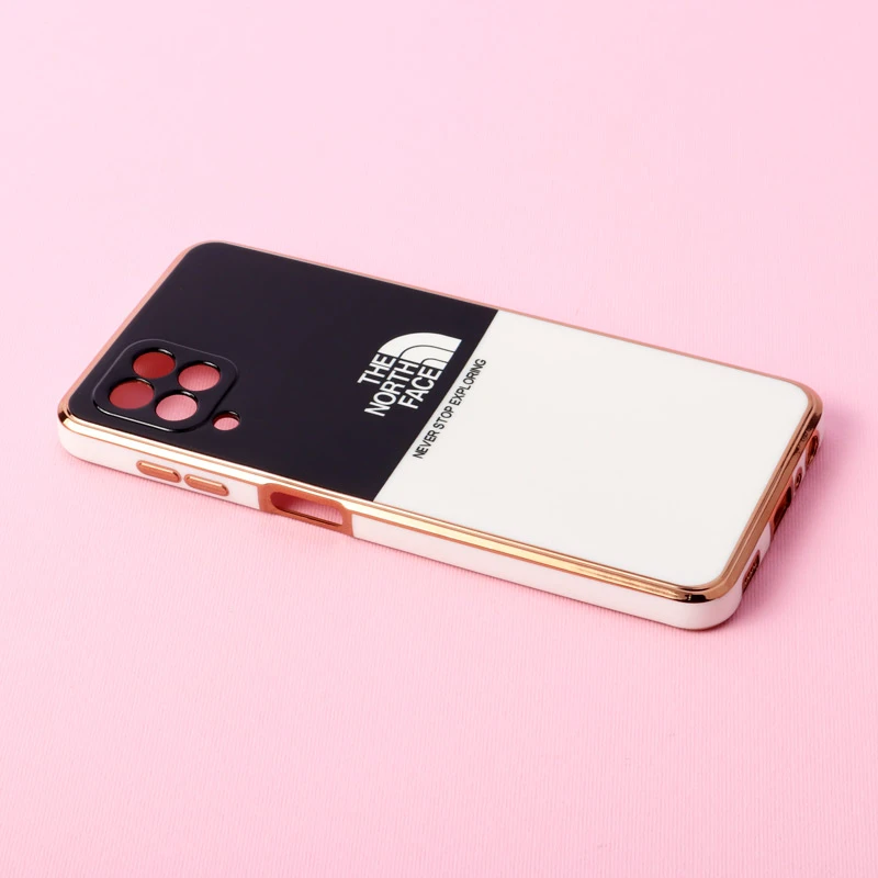 قاب دو رنگ سفید مشکی My Case محافظ لنزدار Samsung Galaxy A22 4G