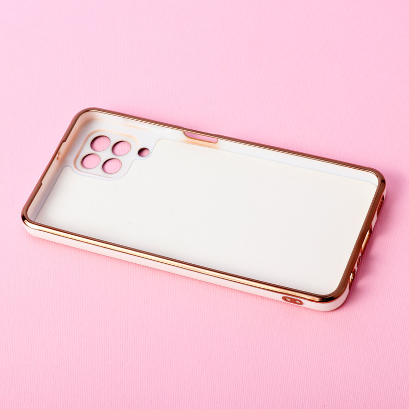 قاب دو رنگ سفید مشکی My Case محافظ لنزدار Samsung Galaxy A22 4G