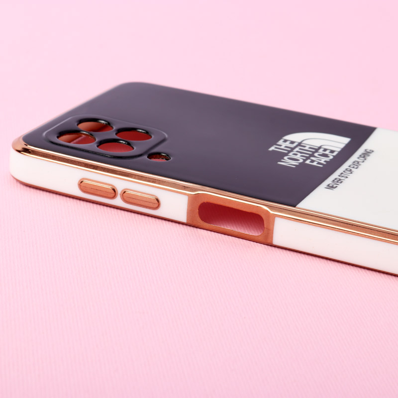 قاب دو رنگ سفید مشکی My Case محافظ لنزدار Samsung Galaxy A22 4G