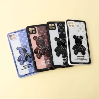 قاب پشت گلسی Robot Bear محافظ لنزدار Samsung Galaxy A22 5G