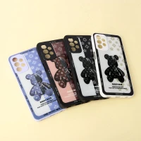 قاب پشت گلسی Robot Bear محافظ لنزدار Samsung Galaxy A23