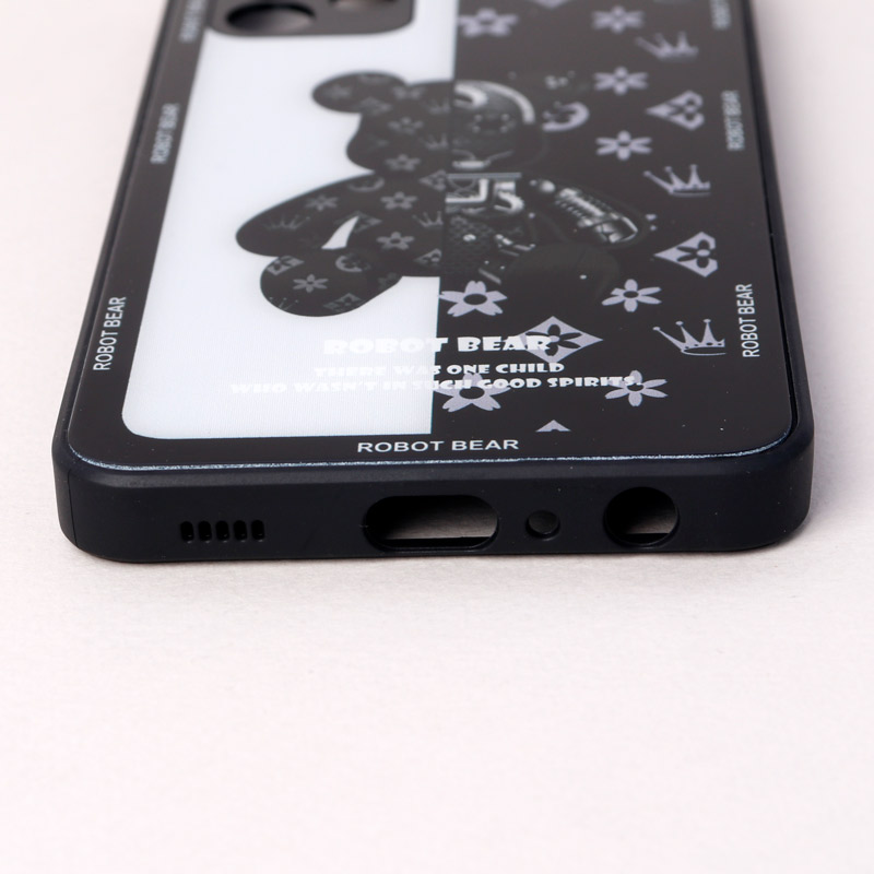 قاب پشت گلسی Robot Bear محافظ لنزدار Samsung Galaxy A32 4G