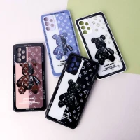 قاب پشت گلسی Robot Bear محافظ لنزدار Samsung Galaxy A32 4G