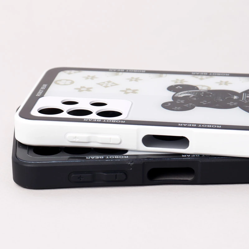 قاب پشت گلسی Robot Bear محافظ لنزدار Samsung Galaxy A32 5G