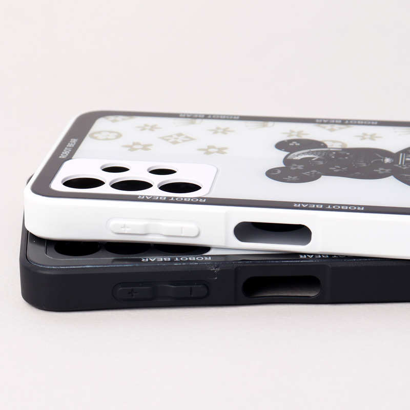 قاب پشت گلسی Robot Bear محافظ لنزدار Samsung Galaxy A32 5G