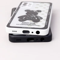 قاب پشت گلسی Robot Bear محافظ لنزدار Samsung Galaxy A32 5G
